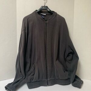 Bullock and Jones Vintage Zip up Gray Sweatshirt Men’s XL